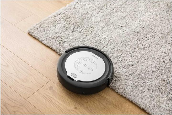 Actual product image Sencor SRV 1000SL robot vacuum 0.2 L Bagless Black, Silver (Vacuum mopping robot)