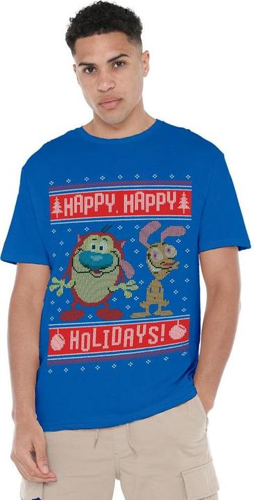 Image du produit Ren & Stimpy - T-shirt HAPPY, HAPPY HOLIDAYS - Homme (4XL)