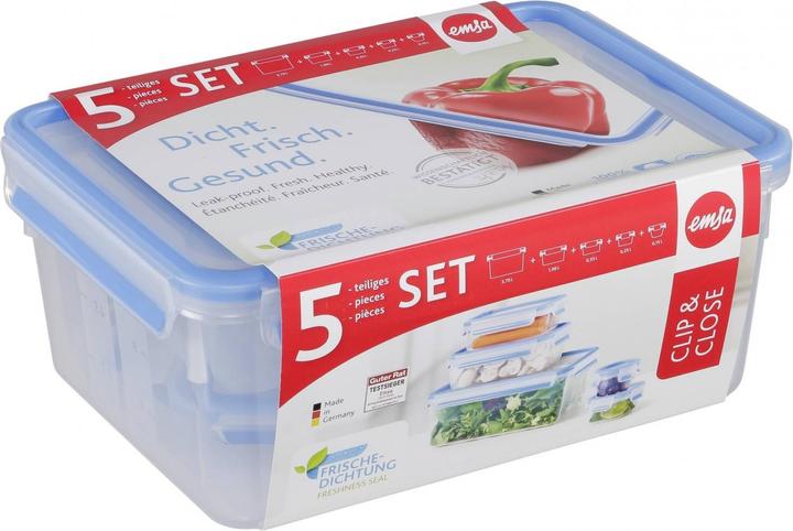 Image du produit Emsa Ensemble de 5 pièces 3D Snap&Close (3.70 l)
