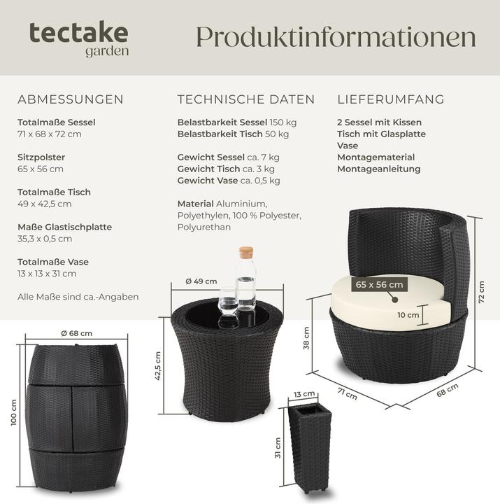 Produktbild tectake Nizza