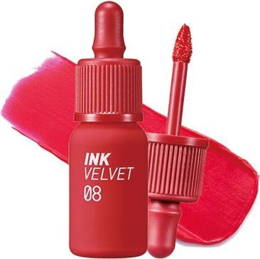 Actual product image Clio Peripera Ink the Velvet Lip Tint Liquid Lip 0.14 fl oz 008 SELLOUT RED (008 SELLOUT RED)