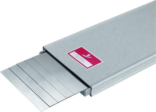 Produktbild Hasberg Unterlagsfolien-Set 5-teilig 100×500 mm rostfrei