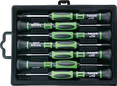 Actual product image Haupa Screwdriver set 7 pcs 2PH 4Slot Box 104000