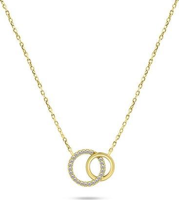 Produktbild Brilio Silver - Beautiful gold-plated necklace with zircons NCL100Y