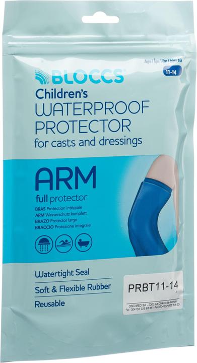 Bloccs Bad und Dusche Wasserschutz für den Arm 20-33/66cm Kind (Toilette)