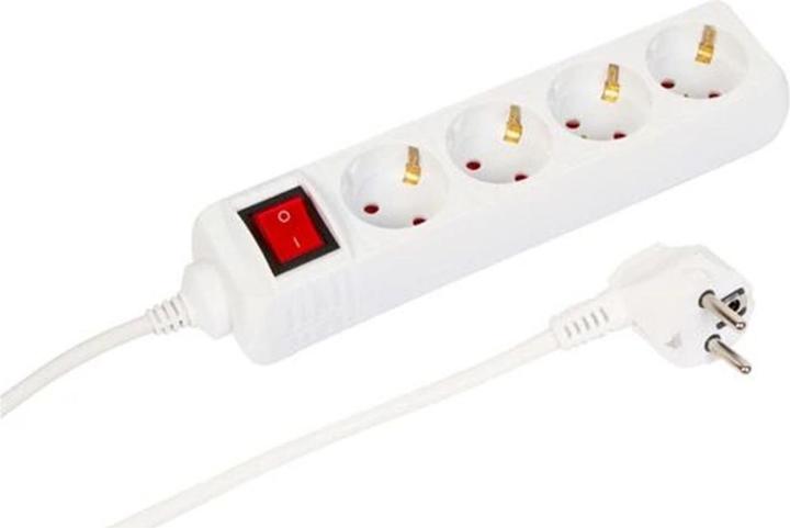 MicroConnect 4-way Schuko Power Strip (4 x, CEE 7/3, 5 m)