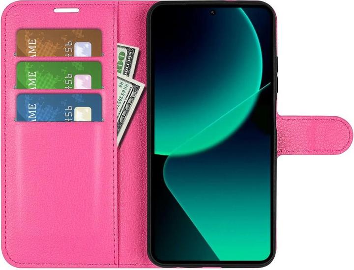 Actual product image Cover-Discount Xiaomi 13T / 13T Pro - Leather case pink (Xiaomi 13T)