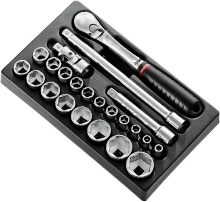 Image du produit Facom 23 pcs. Module Jeu de clés à douilles MOD.SL161-36 1/2 avec cliquet