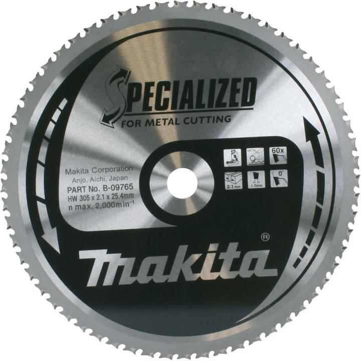 Makita SPECIALIZED Sägeblatt für Metall & Edelstahl Ø 3055x100Z