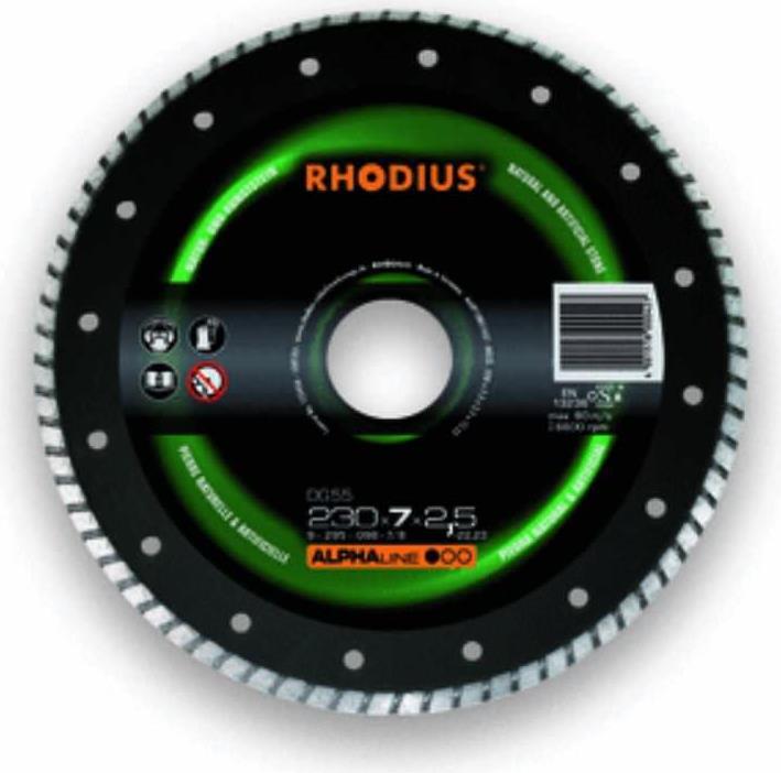 Image du produit Rhodius Disque à tronçonner diamanté droit DG55 Ø 125 x 7,0 x 1,9 x 22,23mm