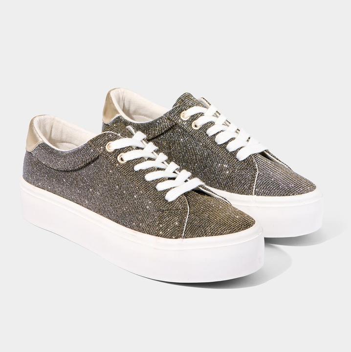 Produktbild Joe Browns Two-Tone Glitter Platform Low-Top Trainers (42)