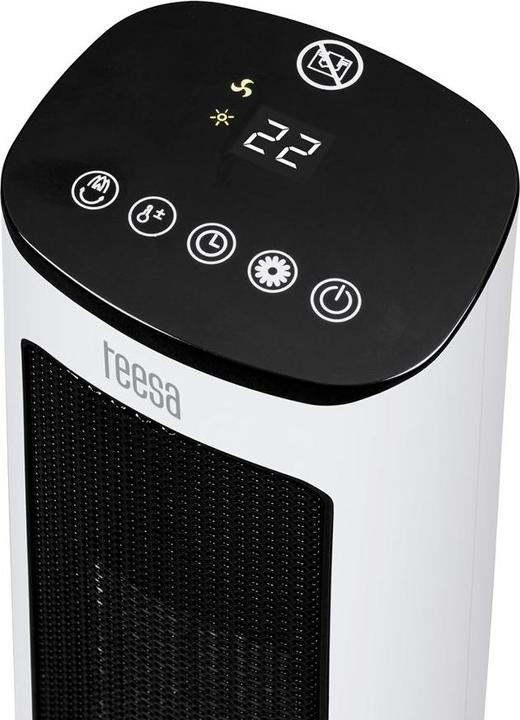 Produktbild Teesa PTC 1000/2000W Säulenventilator mit Kaminimitationsfunktion (Fernbedienung) (2000 W)