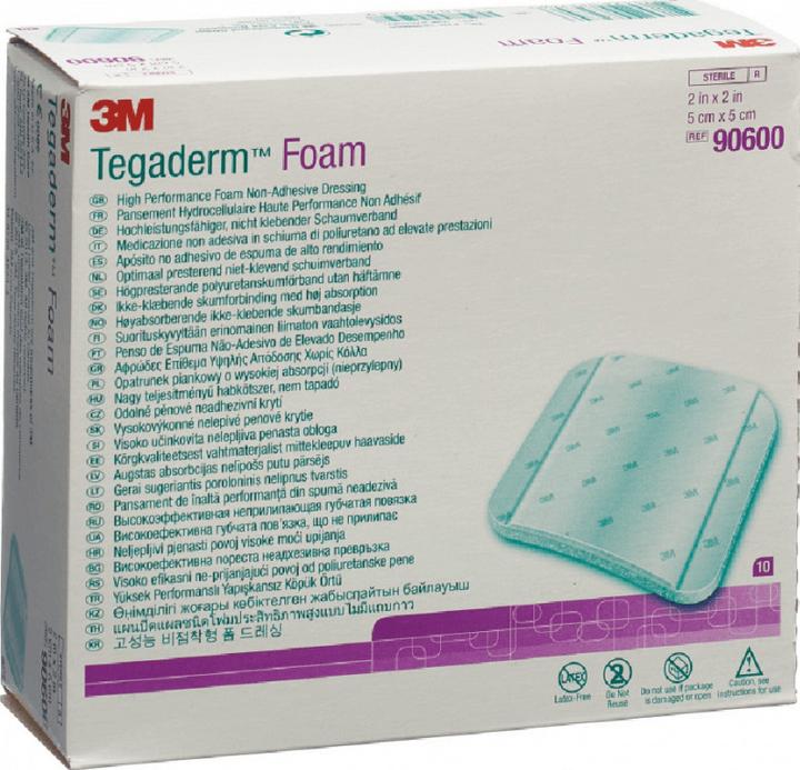 3M Tegaderm Foam Schaumverband 5cmx5cm (10 Stk)