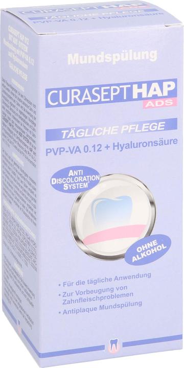 Produktbild Curasept HAP012 PVP-VA 0,12 + Hyaluron Mundspülung, 200 ml FLA (200 ml, Mundspülung)