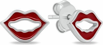 Produktbild Brilio Silver - Silver heart earrings with zircons EA1065W
