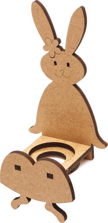 Produktbild VBS Kantenhocker "Häsin Daisy", MDF-Holz,ca.H 21,5 x B 9,5 x T 7,5 cm