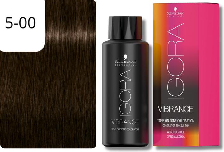 Actual product image Schwarzkopf Professional IGORA VIBRANCE Tone On Tone Colouration (5-00 Light Brown Extra)