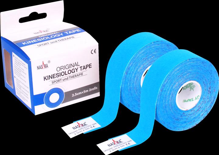 Produktbild Nasara Kinesiologie Tape 2,5cm x 5m - 2 Rollen (5 m)
