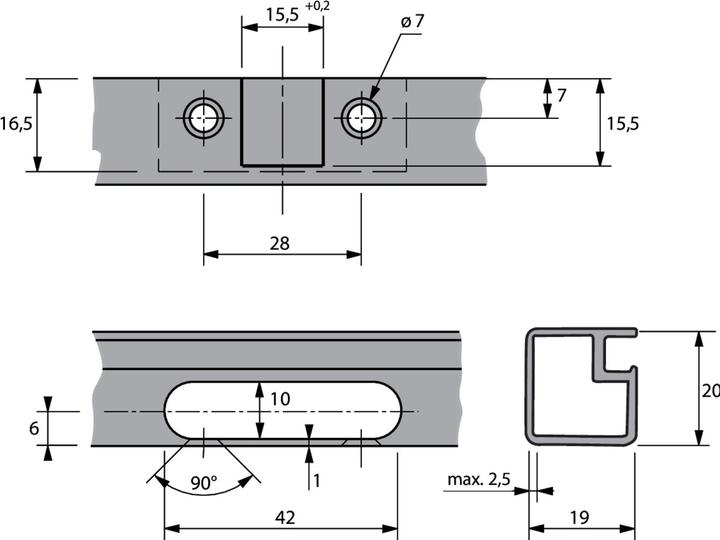 Produktbild Hettich Aluminiumrahmen Topfband Sensys 8638i, Eckband