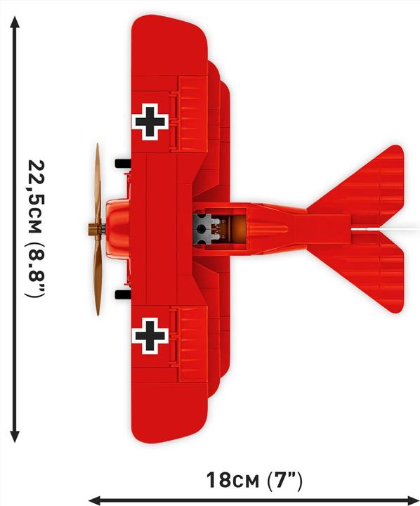 Actual product image Cobi H.C. WWI Fokker DR.I Red Baron