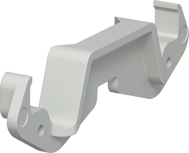 Produktbild OBO Bettermann KL80A Kanalklammer f.Systemöffnung 80 PC/ABS lichtgrau RAL7035 6288640