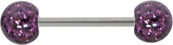 Actual product image Bijouteria Tongue piercing (Surgical steel, Crystal)