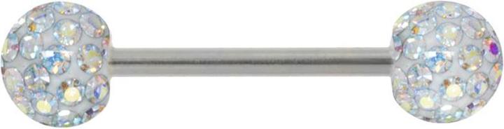 Image du produit Bijouteria Piercing langue (Acier chirurgical, Cristallin)