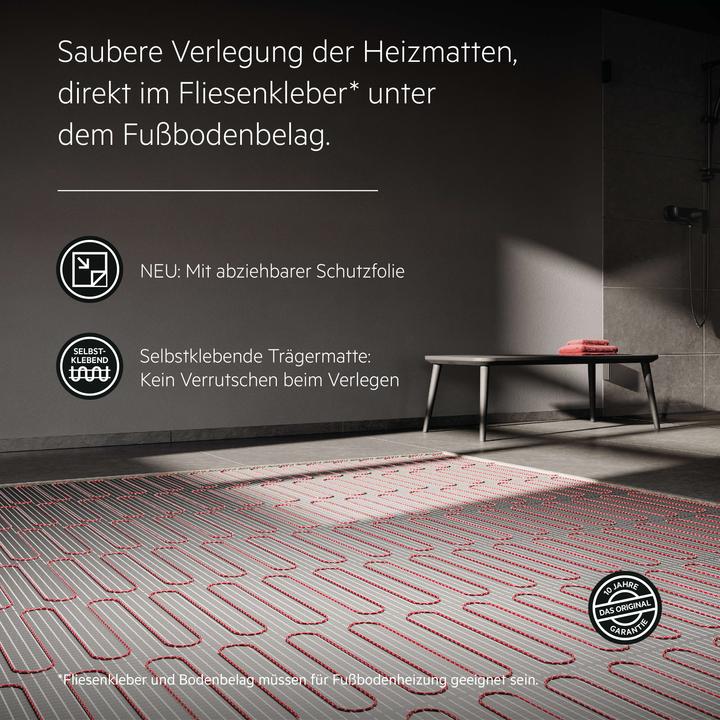 Actual product image AEG Haustechnik Electric underfloor heating, complete set 1 m², 200 W/m², Turbo Thermo Floor TBS TC 200/1 Set Plus