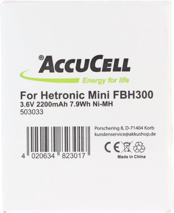 Produktbild AccuCell Akku Hetronic Kransteuerung, ABITRON KH68300520.A HETRONIC 68300510, 68300520, 68300525, Ergo, FBH3 (3.60 V, 600 mAh)