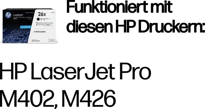 Image du produit HP 26X (BK) double pack (CF)