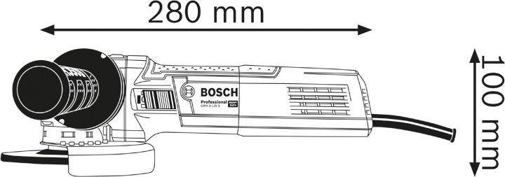 Actual product image Bosch Professional Battery angle grinder GWX 750 125 mm W (125 mm)