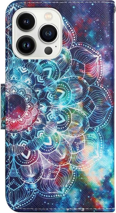 Produktbild Cover-Discount iPhone 14 Pro Max - Leder Etui Hülle Mandala (Apple iPhone 14 Pro Max)