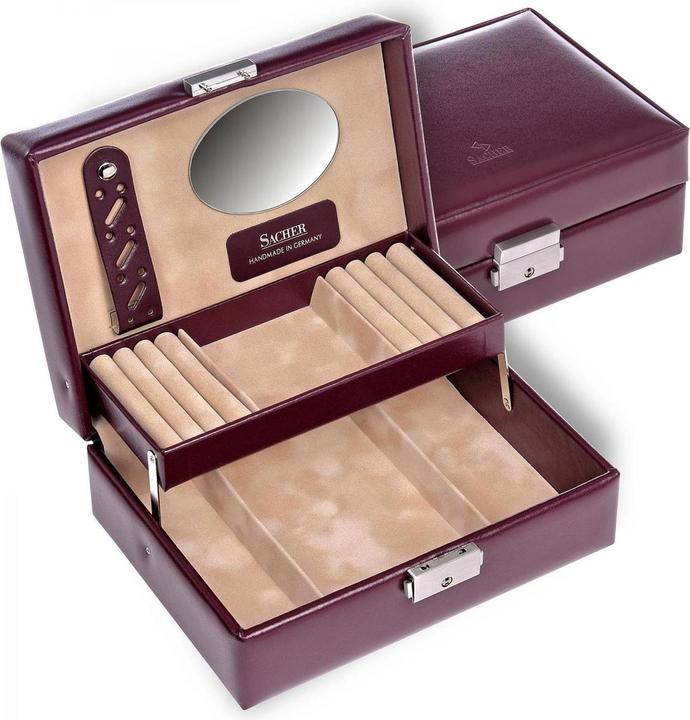 Produktbild Sacher 13.107.010143 - Schmuckkästchen Britta new classic bordeaux Leder