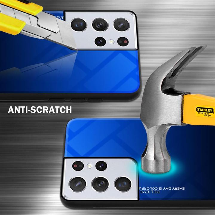Actual product image Cadorabo TPU 2 colors glass cover (Samsung Galaxy S21 Ultra)