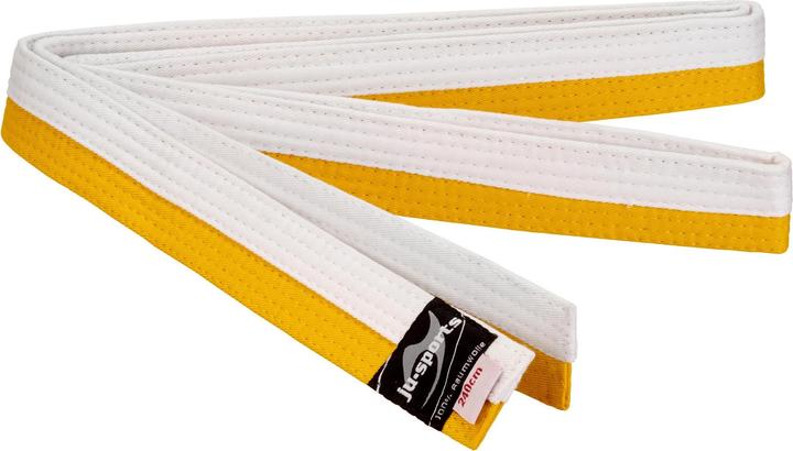 Image du produit Ju-Sports Ceinture de Budo blanche/jaune (moitié/moitié)