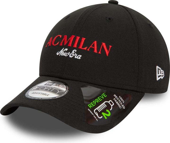 Immagine prodotto New Era 9Forty Cappello Strapback - Wordmark Ac Milan Nero