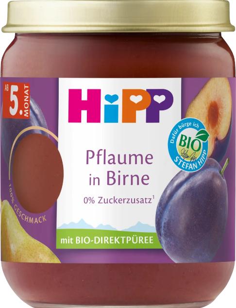 Image du produit Hipp Fruits Premium : fraise framboise en pomme (160 g)