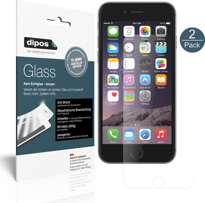 Produktbild Dipos Displayschutz Anti-Shock (1 Stück, Apple iPhone 6s, Apple iPhone 6)