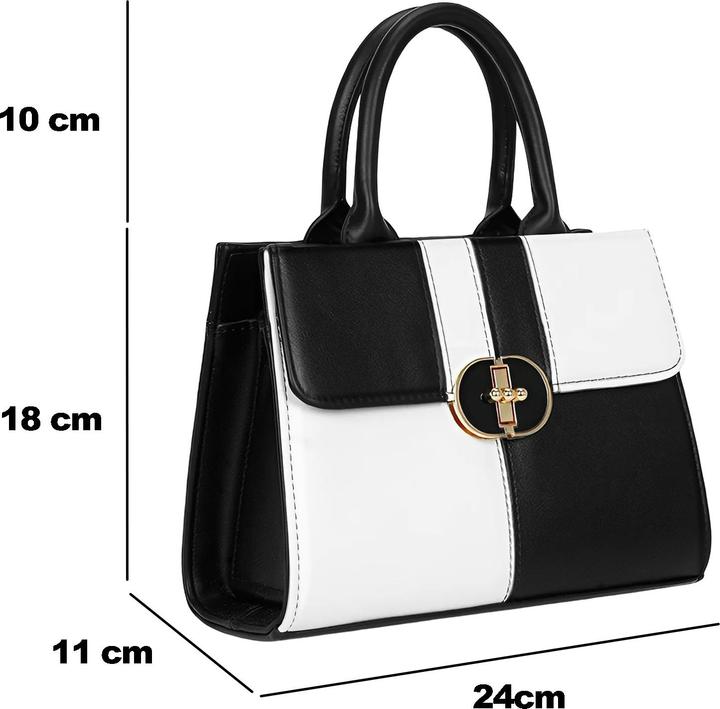 Actual product image Gallantry C-0184-BLACKWHITE Handtasche