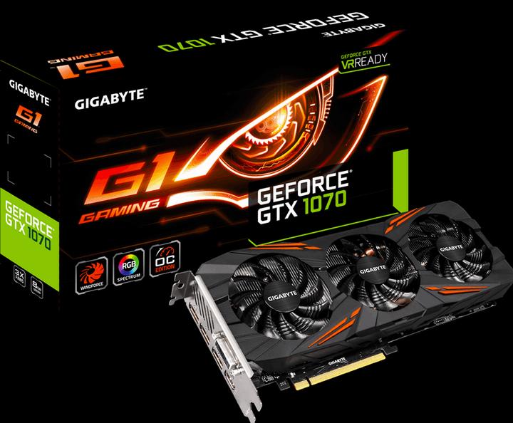 Immagine prodotto Gigabyte GeForce GTX 1070 G1 Gaming (8 GB)