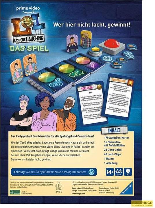 Actual product image Ravensburger Last One Laughing (German)