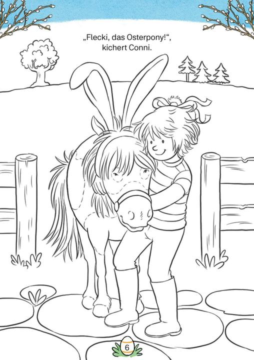 Actual product image Conni Yellow Series (activity book): Colouring fun for Easter and springtime