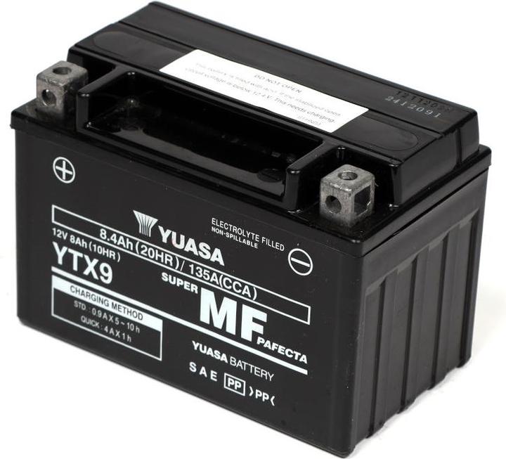 Actual product image Yuasa YTX9 (12 V, 8 Ah, 135 A)
