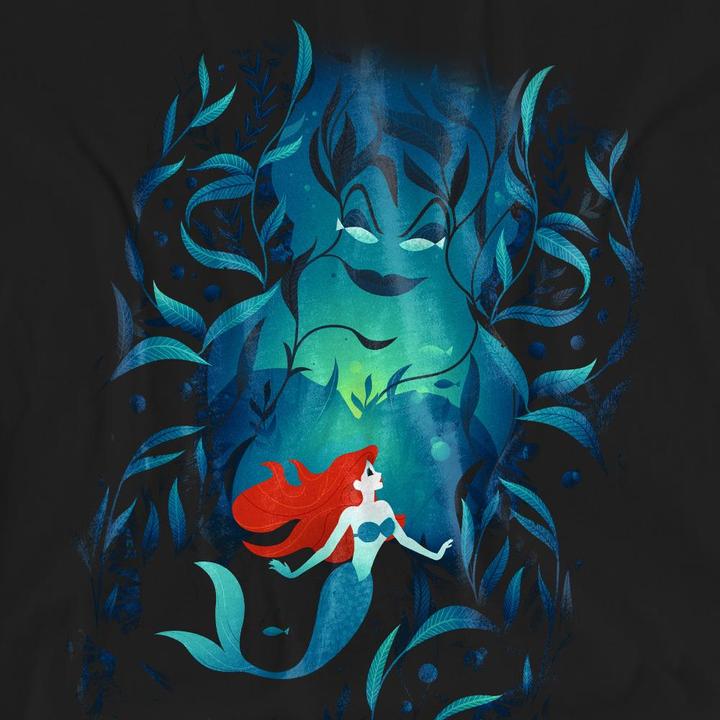 Actual product image The Little Mermaid Unisex Adult Ursula & Ariel T-Shirt (XXL)