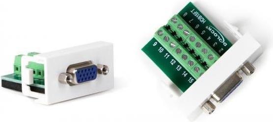 Immagine prodotto Delock Easy 45 modulo presa VGA a 16 pin morsettiera 22,5 x 45 mm (VGA, 4.30 cm)