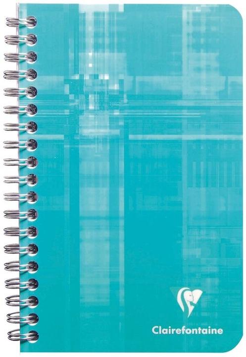 Valori nutrizionali e ingredienti Clairefontaine Taccuino a spirale (11 x 17 cm, Quadretti, Copertina rigida)