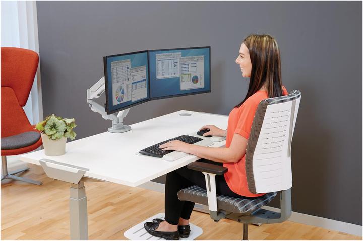 Actual product image Fellowes Eppa double monitor arm (Table, 30")