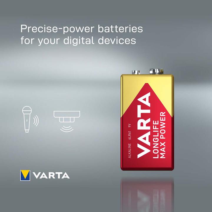 Immagine prodotto Varta Potenza massima di lunga durata (1 pz., 9V Block, 580 mAh)
