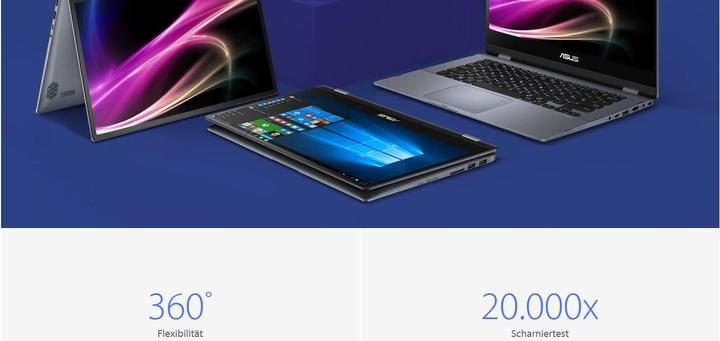 Image du produit ASUS VivoBook Flip 14 TP412FA-EC206T (14", Intel Core i5-8265U, 8 Go, 512 Go, CH)