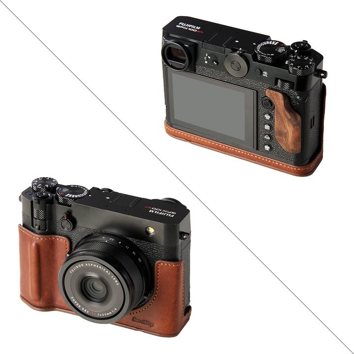 SmallRig Ledertaschen-Kit für FUJIFILM GFX100RF Braun (Kamera Bereitschaftstasche)